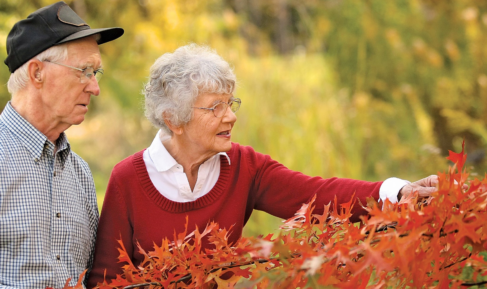 Couple enjoying nature