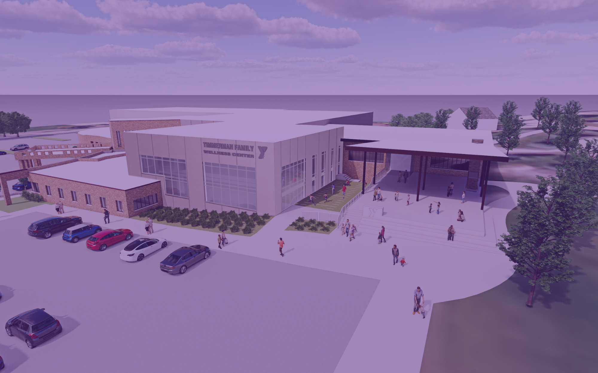 Artist rendering of the expanded Sturgeon Bay Center