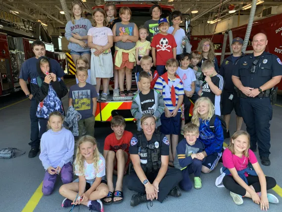 Campers at the Fire House