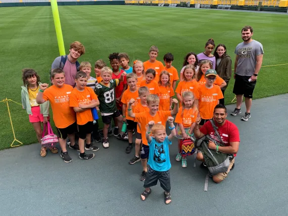 Group Photo at Lambeau Field